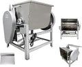 INTSUPERMAI 110V Commercial Dough Mixer Machine Kneading Capacity Electric Food Mixer Flour Mixer for Dough Mixing Kneading (Standard, 50KG/110LBS)