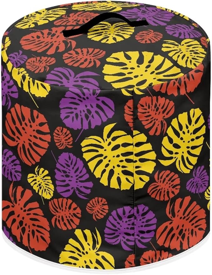 Flashideas Plantain Leaves Pressure Cooker Cover for Women Dust Protection Insulated Rice Cooker Cover with Easy to Clean Lining Stain Resistant Dust Cover with Pockets for Instant Pot 6 Quart