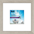 Americanflat 8x8 Picture Frame with Shatter-Resistant Glass - Use as 4x4 Frame with Mat or Display 8x8 Photo Without Mat - Signature Collection - Square Frames for Tabletop and Wall - Driftwood