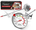 BOMATA 2-Pack Candy Thermometer with Pot Clip, Waterproof IP67 and 2.5" Display Deep Fry Oil Thermometer for Cooking, Food, Turkey, BBQ, Grill... Mth400 Silver & Gray