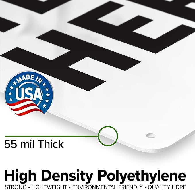 Custom Danger Sign, OSHA Sign, 10x14 Inches, 55 mil thick HDPE (high density polyethylene), Made in USA by My Sign Center