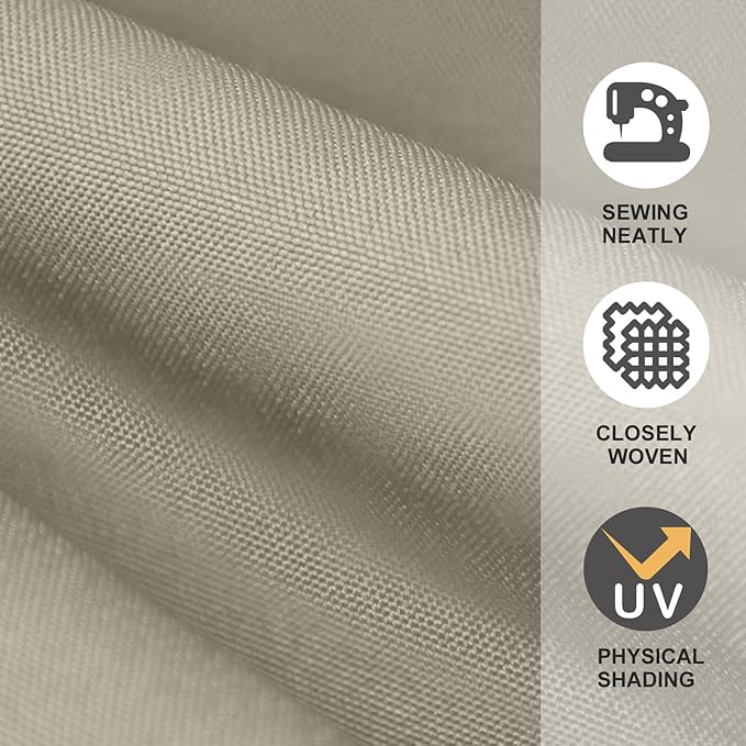 EliteShade USA 9ft Replacement Covers 8 Ribs Market Patio Umbrella Canopy Cover (CANOPY ONLY) (Beige)
