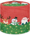 Christmas Decorative Kitchen Appliance Protector Dust Cover Universal Size 3 Quart Pressure Cooker/Air Fryer/Rice Cooker Dust Cover with Top Handle and Pocket