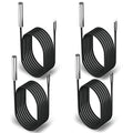 DROK 10K Temperature Sensor Probe 4pcs, 1 Meter Waterproof Stainless Steel NTC Temperature Probe for Various Water Dispensers, Air Conditioners, Refrigerators, Freezers, Water Heaters, Dishwashers