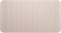 Silicone Dish Drying Mat for Multiple Usage,Easy clean,Eco-friendly,Heat-resistant Silicone Mat for Kitchen Counter or Sink,Refrigerator or Drawer Liner Tapioca 4XL 32 inches x 18 inches