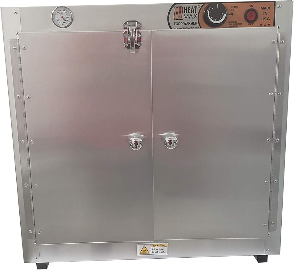 HeatMax 25x15x24 Commercial Hot Box Catering Food Warmer, Hot Food, Pizza, Pastry, Empanada, Patty, Concession, Heated Case