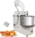 20L Commercial Dough Mixer with Dual-Speed Double-Action, 1.1KW Dough Kneading Machine, Stainless Steel Detachable Bowl, for Bakery Pizzeria Restaurant – 17.6 lbs Capacity