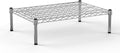 21''W x 30''L x 8''H Chrome Plated Wire Dunnage Rack | Off The Floor Storage
