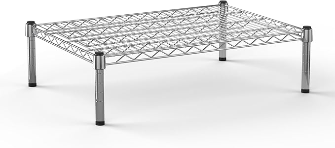 21''W x 30''L x 8''H Chrome Plated Wire Dunnage Rack | Off The Floor Storage