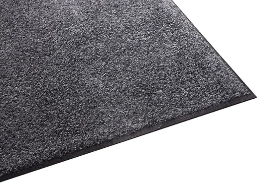 Guardian Floor Protection 94050930 Platinum Series Indoor Wiper Floor Mat, Rubber with Nylon Carpet, 5' Length, 9' Width,, Grey