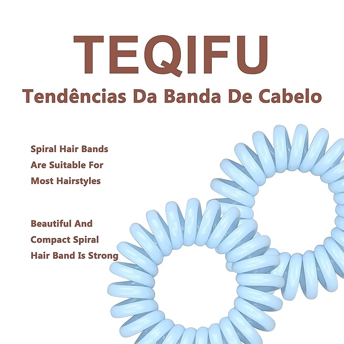 Hair Elastics, 20Pcs No Crease Spiral Hair Ties, Hair Bands Multi Color Waterproof for Women Girls, Hair Accessories