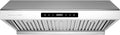 Hauslane Range Hood 30" Under Cabinet,900 CFM Kitchen Range Hood | 3 Speed Exhaust Fan, Delay Auto Shut-Off Vent Hood | Stainless Steel Electric Stove Ventilator | Chef Series PS10