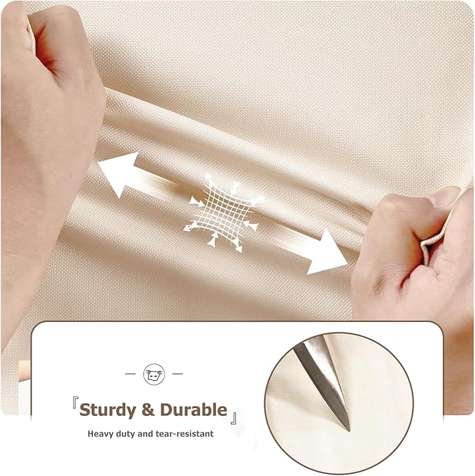 Wire Shelf Cover,600D Heavy Duty 100% Waterproof Shelf Covers for Wire Shelving,Outdoor Storage Shelves Cover for Metal Rack,36" W x 18" D x 72" H,Beige & Brown