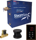 SteamSpa 6kW Steam Sauna Generator Sentry Series 240V Steam Generator with Touch Screen, Steamhead, Built-in Steam Shower Auto Drain, ACU Quickstart Steam Bath Generator Bundle SNT600ORB-A