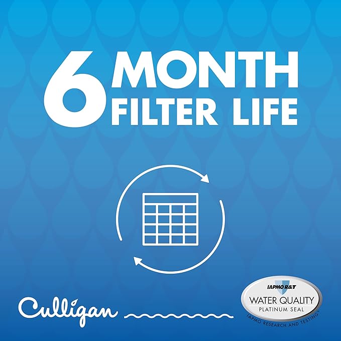 Culligan CUL500 Refrigerator Water Filter Replacement for LG Water Filter (LT500P) Replace Every 6 Months Pack of 1