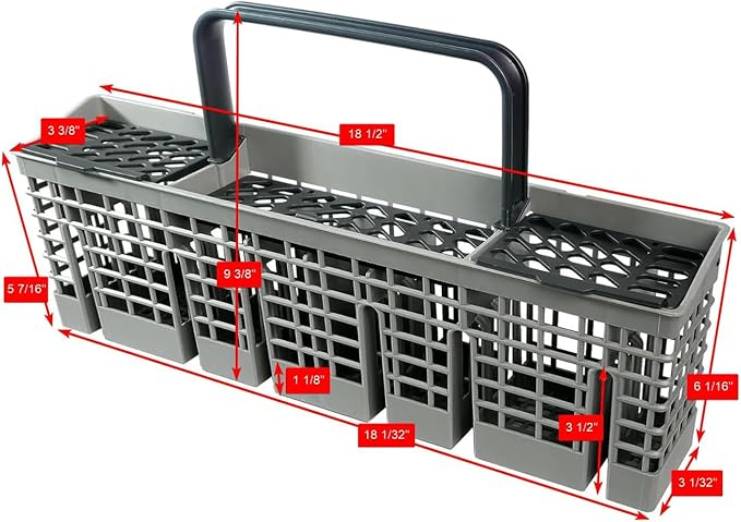 DD82-01387A Dishwasher Cutlery Rack Replacement,Used in combination with DD82-01384A Lower Dishrack，Compatible with Samsung Dishwasher Modle DW80R2031 Series