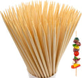 BLUE TOP 200pcs Natural Bamboo Skewers 10 inch Φ=4mm;Bamboo Sticks for Grilling, BBQ, Kabob,; Candy Sticks for Fruits, Candies, Chocolate Fountain, Appetizer, Plant Sticks for flower tomato growth