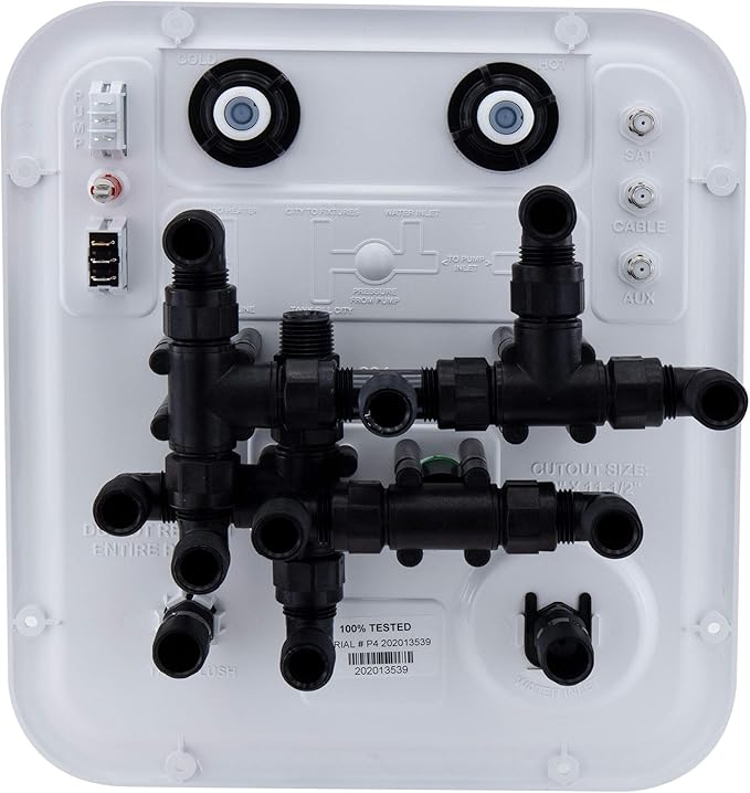 RecPro RV Water Management Panel | Nautilus P4 | 8-Function City-Water Fill (Yes, Include Install Kit) | Made in USA