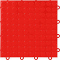 IncStores FlooringInc's Nitro 12"x12" Snap-Together Garage Flooring Tiles, Non-Slip Interlocking Plastic Floor Mat, Garage Organization & Storage, Coin Pattern, Victory Red, 52 Tiles, 52 Sq/Ft