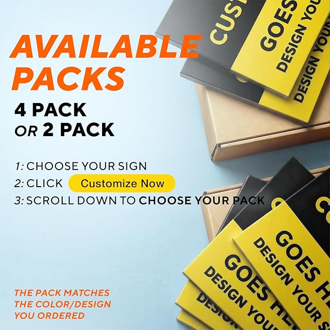 Custom Outdoor Metal Signs, Personalized Aluminum Signs, Customized Safety Signs, Metal Business Signs, Waterproof Outdoor Business Signs, White Aluminum (Black & Yellow, 36x24 In)
