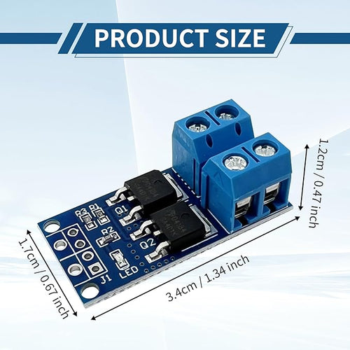 11PCS MOSFET Switch Driver Module, DC 5V-36V 15A (30A Peak 400W) PWM Control for Motors & LED Strips, Low Heat Design, Compatible with Arduino/Raspberry Pi
