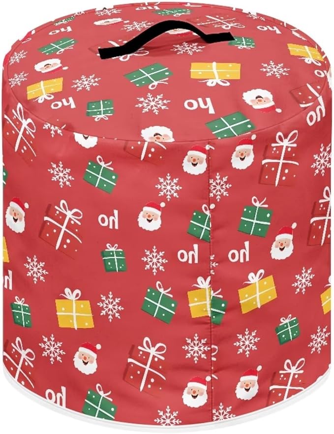 Pressure Cooker Cover for Women,Santa Claus Print Dust Protection Insulated Rice Cooker Cover Lining Dust Cover with Pockets for Instant Pot 8 Quart Appliance Cover
