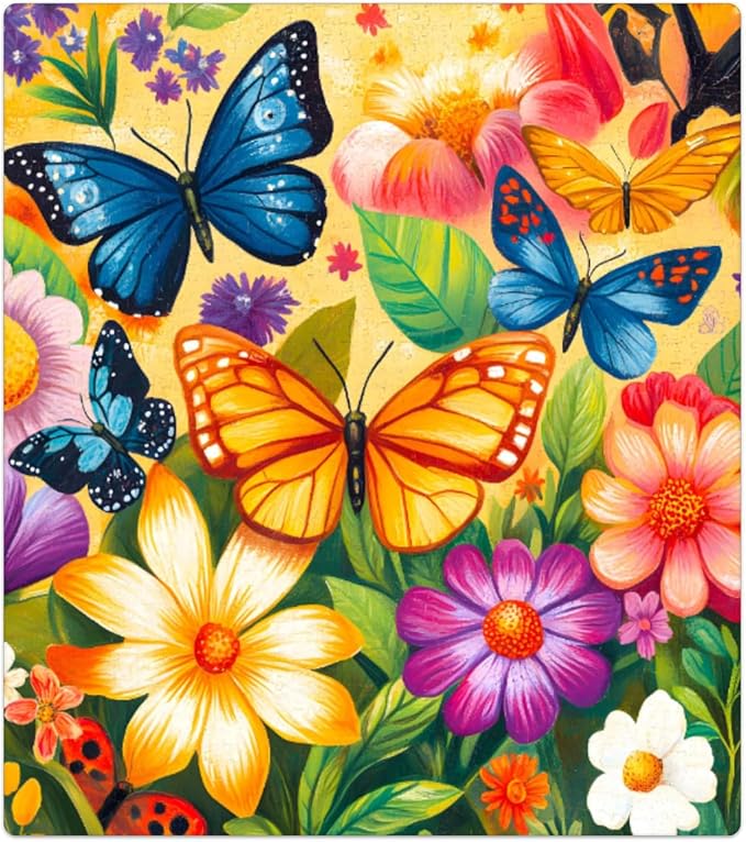 Colorful Butterflies Flowers Dishwasher Magnet Cover Front Dishwasher Cover Decor Reusable Magnetic Door Cover Panel Decal Home Appliances Stickers Kitchen Refrigerator Fridge 23"x26"