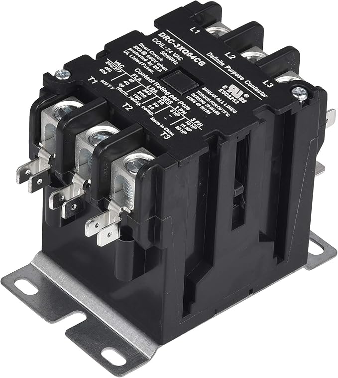 SunLee 3 Pole 40 Amp contactor 120V coil UL DP Contactor HVAC Contactor A2L Compliant 42CF35AF equivalent
