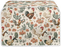 UNICEU Rooster Cactus Print Toaster Covers 4 Slice Anti-Scratch Cover Protection Dustproof Bakeware Protector with Top Hook