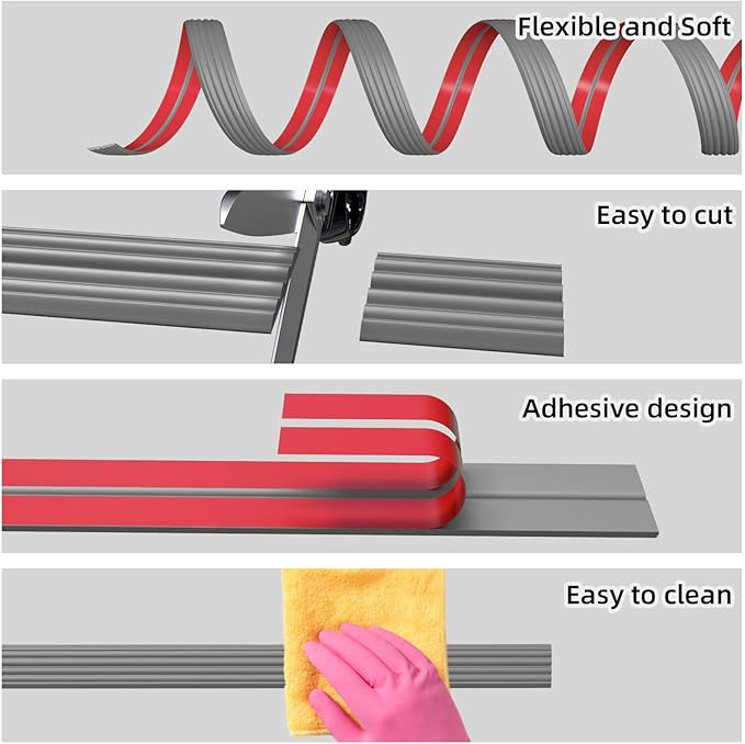 10FT Flexible Wall Corner Protector Moulding Trim, Peel and Stick Inside & Outside Wall Corner Guards Edge Protector,Self Adhesive Molding Trim Strip for Edge Ceiling