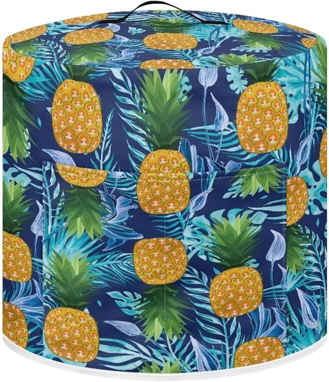 Pineapple Kitchen Appliance Cover for 6 qt Pressure Cooker,Small Appliance Dust Cover for Electric Pressure Cooker/Air Fryer/Rice Cooker/Steamer/Toaster/Oven,Washable