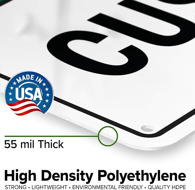 Custom Safety First Sign, Ansi Sign, Osha Compliant, 7x10 Inches, 55 mil thick HDPE (high density polyethylene), Made in USA by My Sign Center