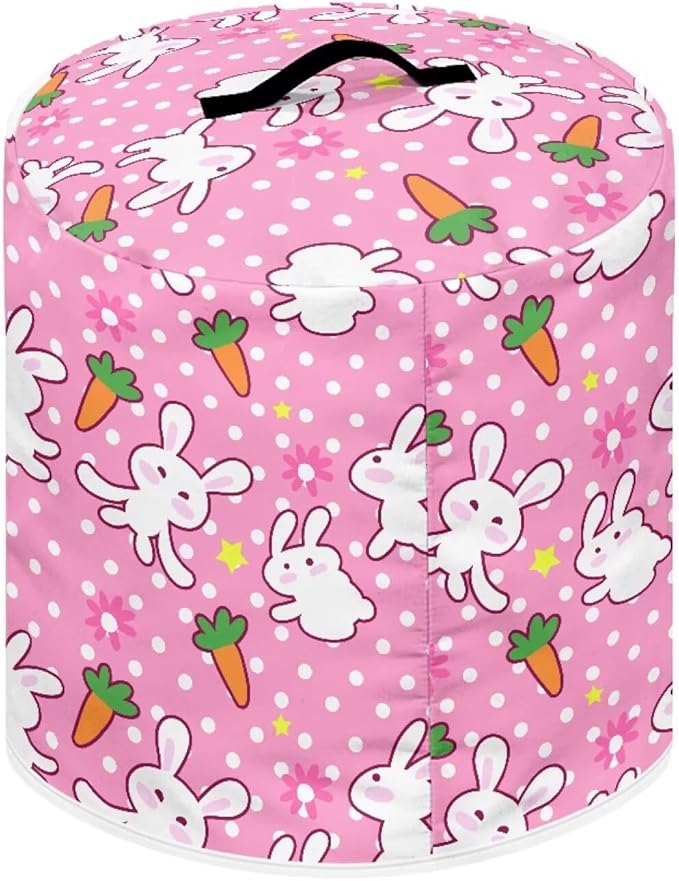 TODIYADDU Cute Rabbit Pressure Cooker Cover for Women Trendy Instant Pots Cover with Top Handle and Pocket Kitchen Appliance Cover Dust Cover for 3 Quart Instant Pots and Extra Accessories