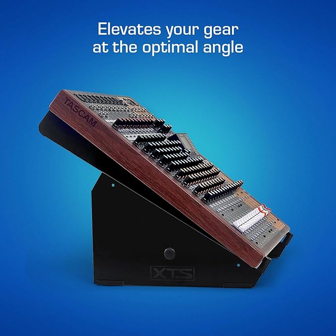 ANALOG CASES XTS Desktop Stand, XL 11.8" - 20.8" Size for Mixer/DJ Controller/Keyboard/Eurorack, Adjustable Length, Easy To Assemble and Resize