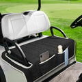 Golf Cart Seat Cover, Universal Bench Seat Cover with Storage Pockets, Non-Slip Seat Protector for Golf Cart, Fits EZGO Club Car Yamaha, Easy Install, Black