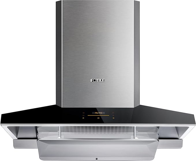 FOTILE EMG9030 36" Wall-mount Range Hood | Touchscreen | 4 Speed-settings and Air Management Function | Self-adjusting Surround Suction Plate | Delay Off Function | Cleaning Mode | LED Light