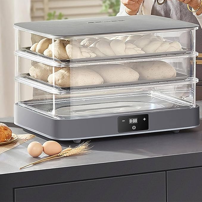 40L Bread Proofing Box,Electric Dough Proofer Machine for Home,with Adjustable Temperature,Timing,and Automatic Humidity Control Fermentation Box