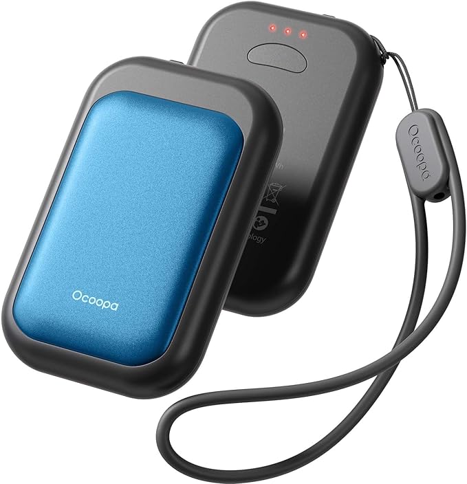 OCOOPA Magnetic Rechargeable Hand Warmers 2 Pack, Card-Style Electric AI Hand Warmers 5000mAh, Pocket Portable Hands Heater, UL Certified, for Men Women, Hunting Essentials, UT4 Young