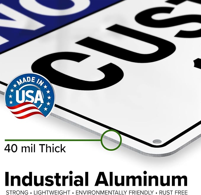 Custom Notice Sign, Ansi Sign, Osha Compliant, 10x14 Inches, Rust Free .040 Aluminum, Fade Resistant, Made in USA by My Sign Center
