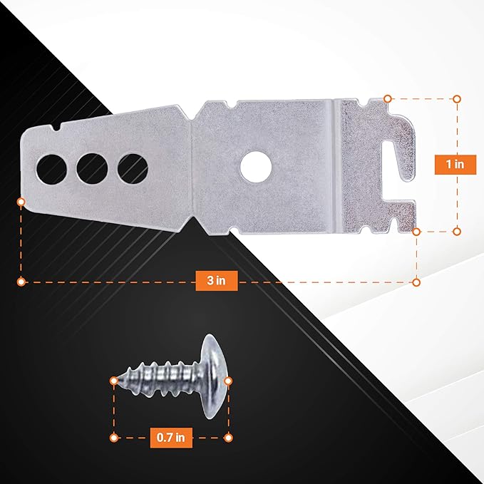 BlueStars 8212560 & 8269145 Dishwasher Side Mounting Bracket Kit with Screws Enhanced - Compatible with KitchenAid Whirlpool Kenmore Maytag Amana Jenn-Air Dishwashers - Easy to Install