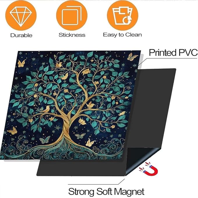 Tree of Life Dishwasher Magnet Covers for Front Door Decal, Magnetic Dishwasher Covers Decorative, Refrigerator Magnet Dishwasher Decal Panel Cover, 23"X26"