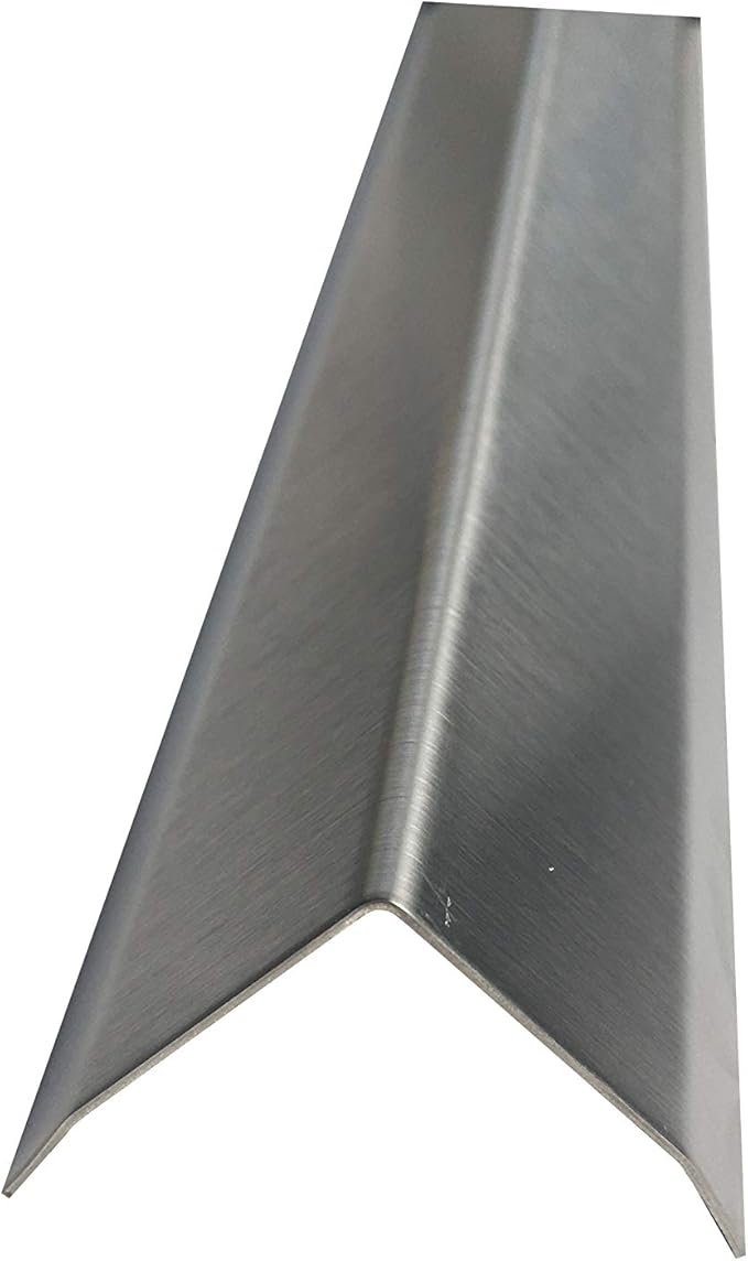 Brushed 304 Stainless Steel Corner Guards, 48" Wall Protectors, 20ga & 16ga, Available in 1/2" to 4", Multi-Pack Options (1, 2, 5, or 10) (5, 1 1/2 x 1 1/2, 20ga with Hug Edges)