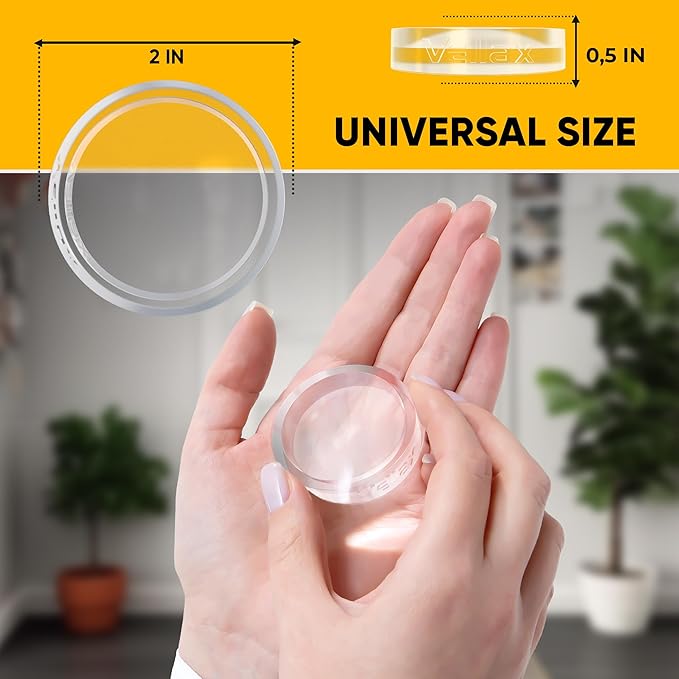 Clear Wall Door Handle Stopper - 4 Pcs of Clear Rubber Knob, Self Adhesive, Guard Door Bumper Reusable Solution for Stopping Damage & Noise in Your Home or Office, Durable, Shock Absorbent Discreet