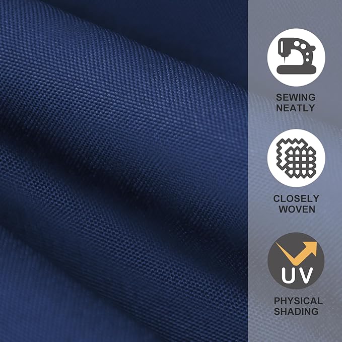 EliteShade USA 9FT Patio Umbrella Replacement Covers 8 Ribs Market Umbrella Canopy Cover (CANOPY ONLY) (Navy Blue)