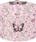 Pink Butterfly Kitchen Appliance Covers Flower Rice Cooker Air Fryer Dust-Proof Cover for Instant Pot Accessories 6 Qt Convenient Portable Blender Cover Dust Cover for Air Fryer