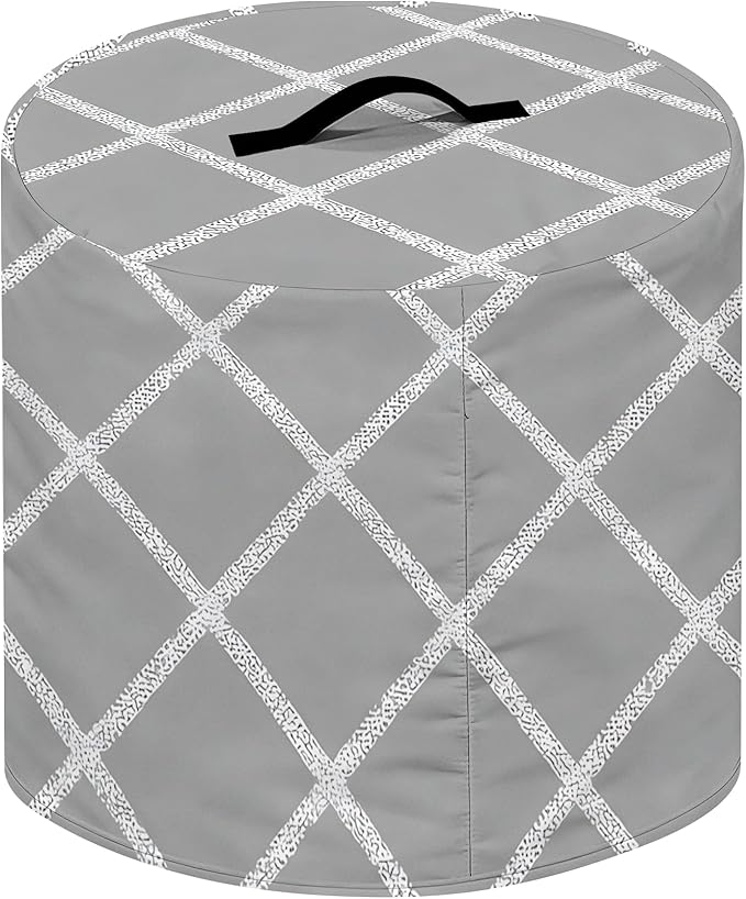 Kitchen Appliance Accessories Dust Cover for 3-6-8 Quart Instant Pot, Pressure Cooker, Air Fryer & Crock Pot,Decorative Appliance Cloth Cover with Top Handle & Storage Pockets (Grey, 6 Quart)