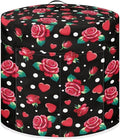Dust Cover for 8 Quart Instant Pot and Extra Accessories,Red Rose Print Dust Proof Easy to Clean Pressure Cooker Cover Electric Appliance Cover Air Fryer Accessories with Pocket
