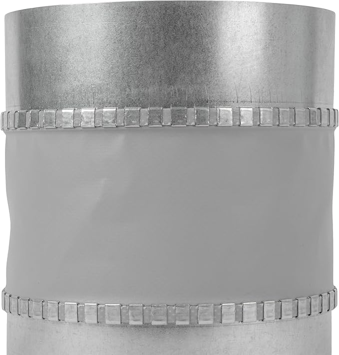 Repa Market 5" Inch Flexible Vibration And Noise Reducing Coupler - Female Fit Duct Connector – Galvanized Steel Coupling for Joining Two Male Duct Fittings – HVAC Ventilation Inline Joint