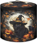 6 Quart Pressure Cooker Dust Cover Accessories Kitchen Appliance Dust & Stains Protection Air Fryer Rice Cooker Cover Halloween Horror Black Cat