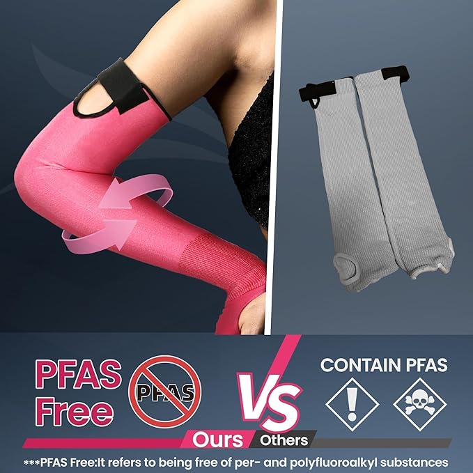 Schwer AIR-SKIN ANSI A6 Cut Resistant Arm Sleeves for Men & Women S901-P, Non-PFAS Arm Protectors for High Risk Work, Arm Protectors for Thin Skin, Gardening Sleeves for Farming, Lightweight